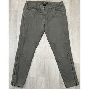 5.11 Tactical Pants Womens Size 14 Green Flex Zip Ankle Stretch Outdoor Hiking